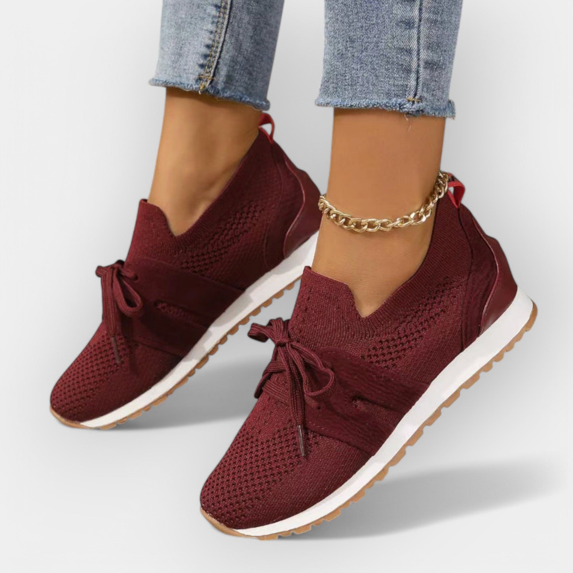 Breathable Mesh Sneakers With Ergonomic Support And Comfort