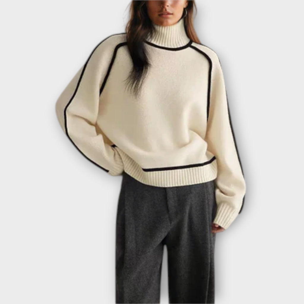 Emilie Soft And Elegant Rollneck Knit Jumper For Winter