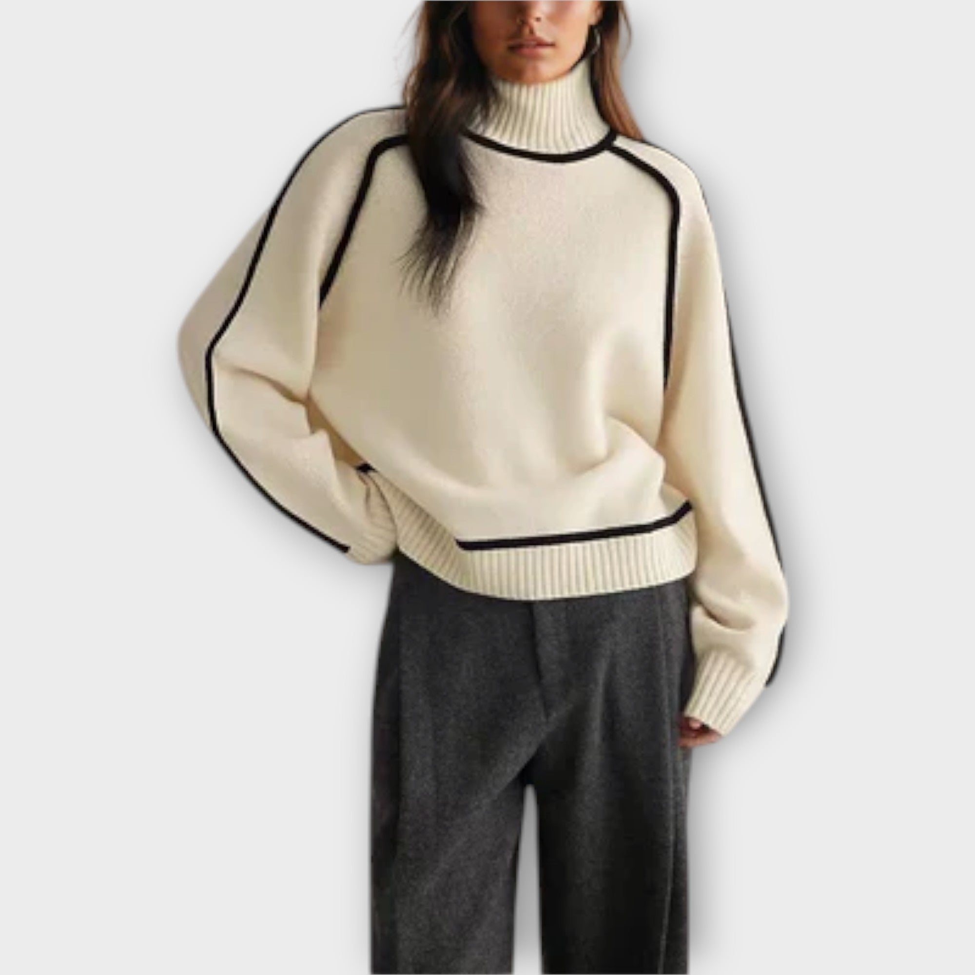Emilie Soft And Elegant Rollneck Knit Jumper For Winter