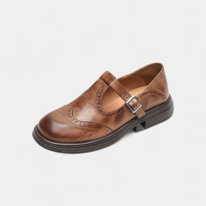 Phaedra Timeless Leather Shoes With Delicate Strap Elegance