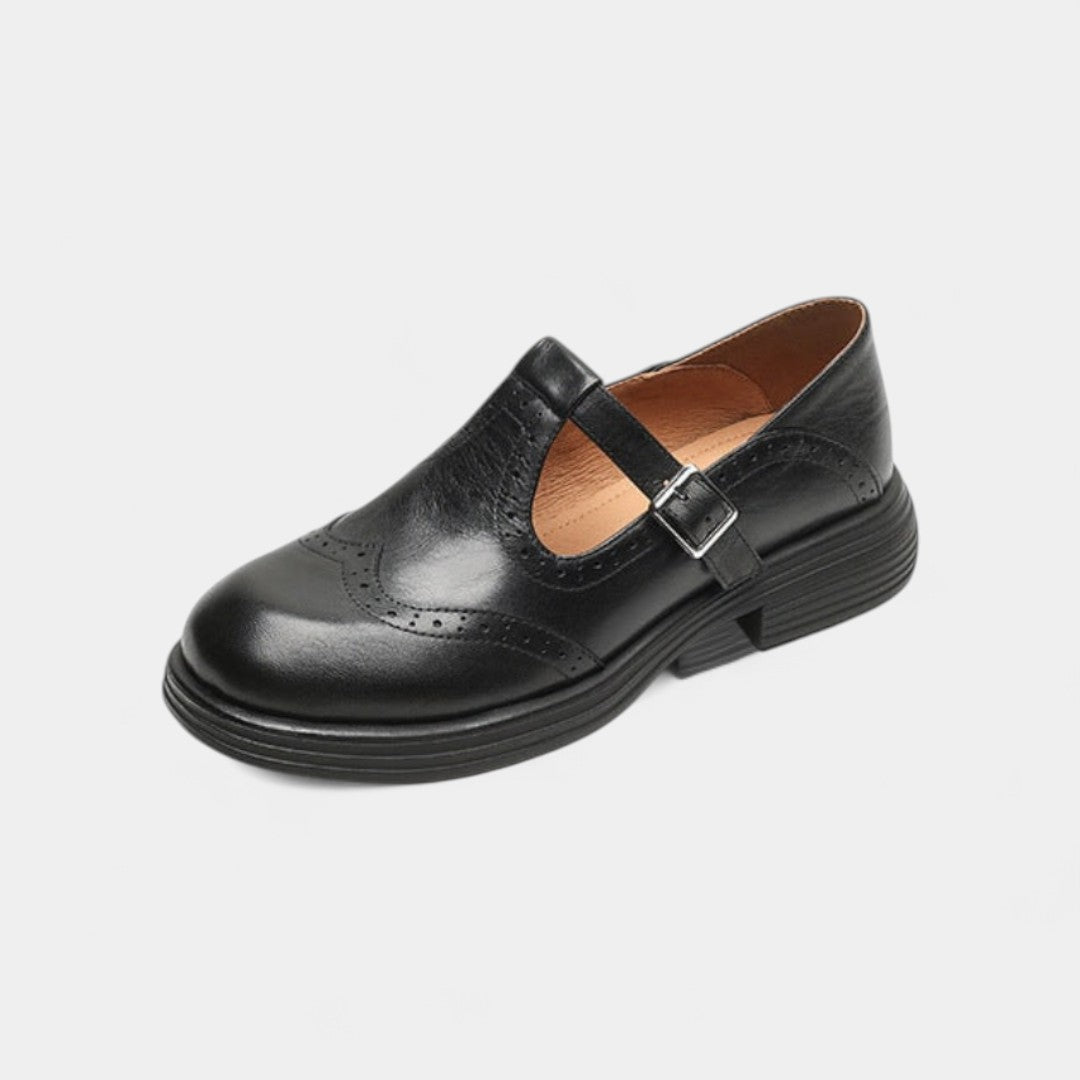 Phaedra Timeless Leather Shoes With Delicate Strap Elegance