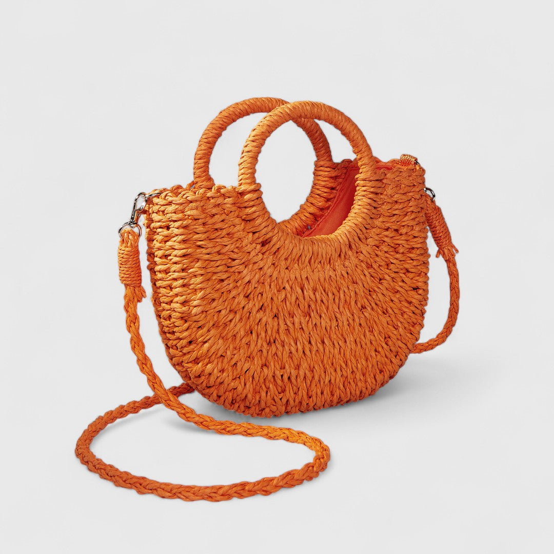 Kaiti Elegant Straw Shoulder Bag Natural Texture Classic