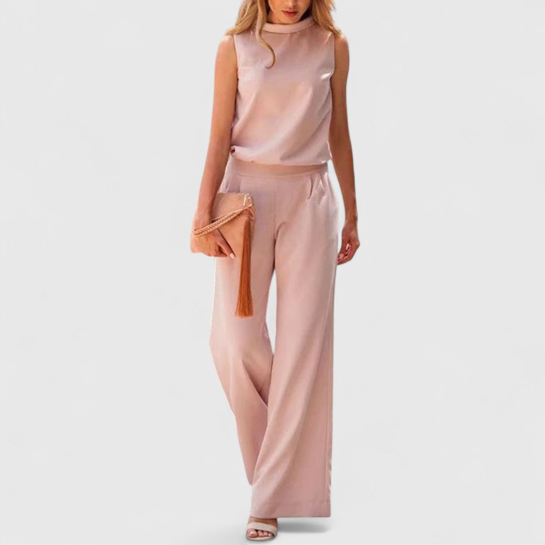 Maroula Sleeveless Jumpsuit For Elegant Silhouette Style