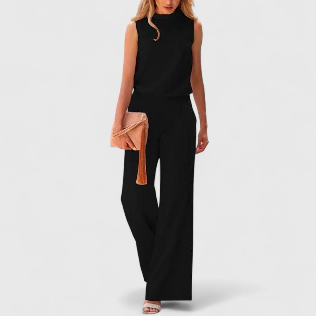 Maroula Sleeveless Jumpsuit For Elegant Silhouette Style
