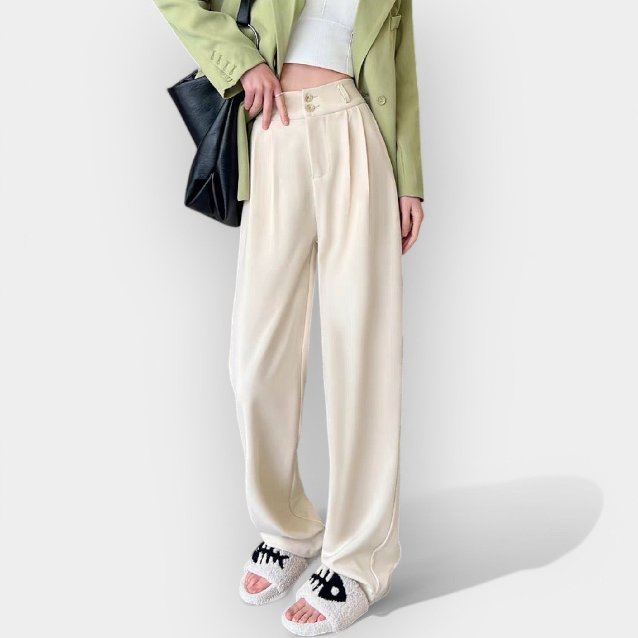 Wide Leg Trousers Korean Style Baggy Urban Casual Relaxed