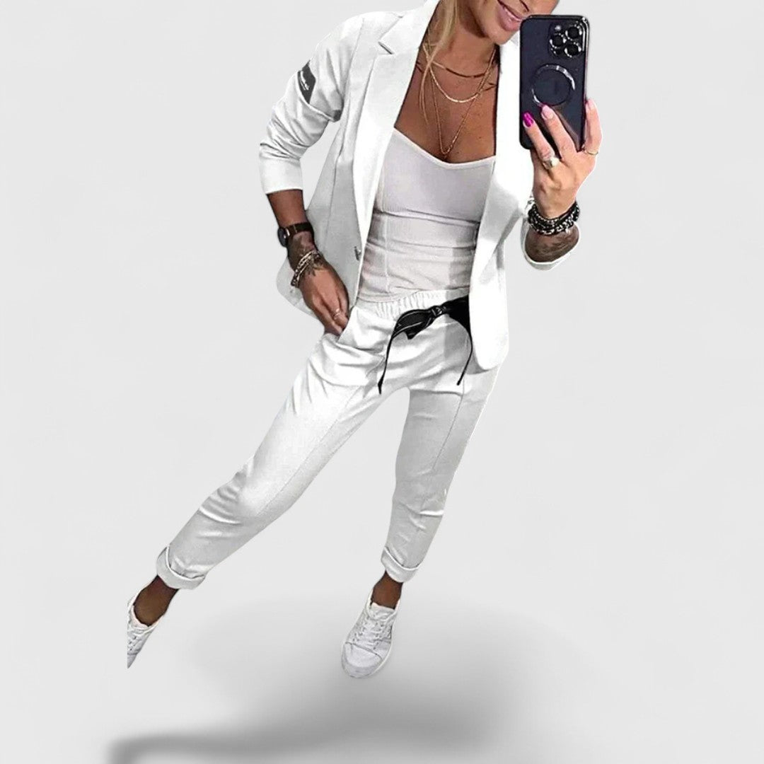 Amalia Timeless Soft Jacket And Relaxed Jogger Set