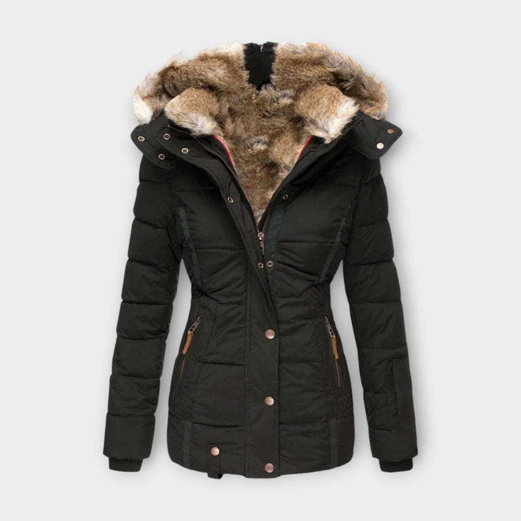Emine Cosy Fur Lined Jacket With Premium Comfort And Style