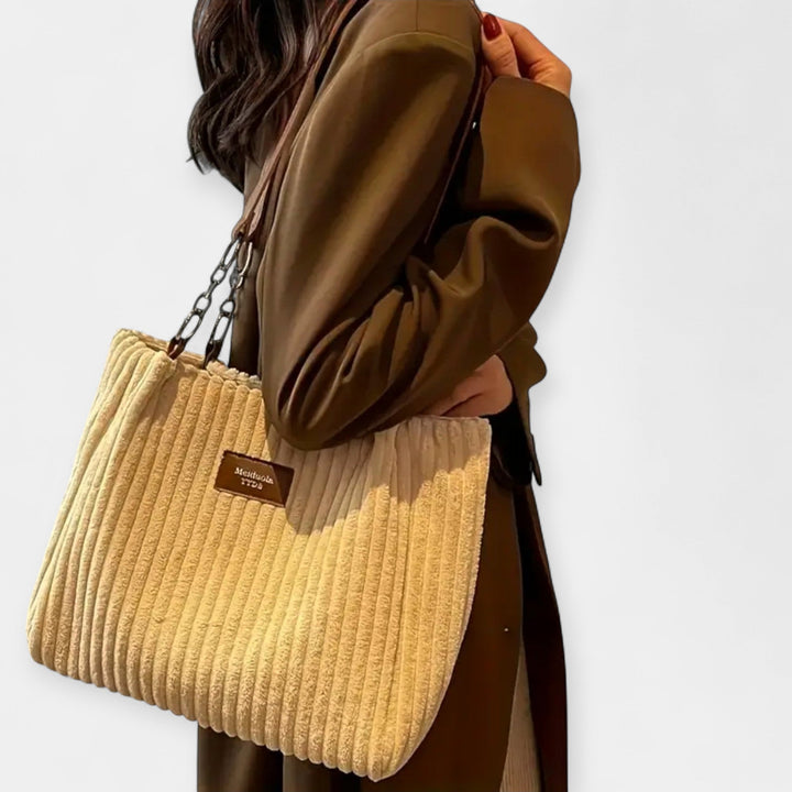 Everyday Elegance Corduroy Bag With Adjustable Strap