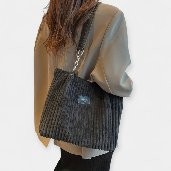 Everyday Elegance Corduroy Bag With Adjustable Strap