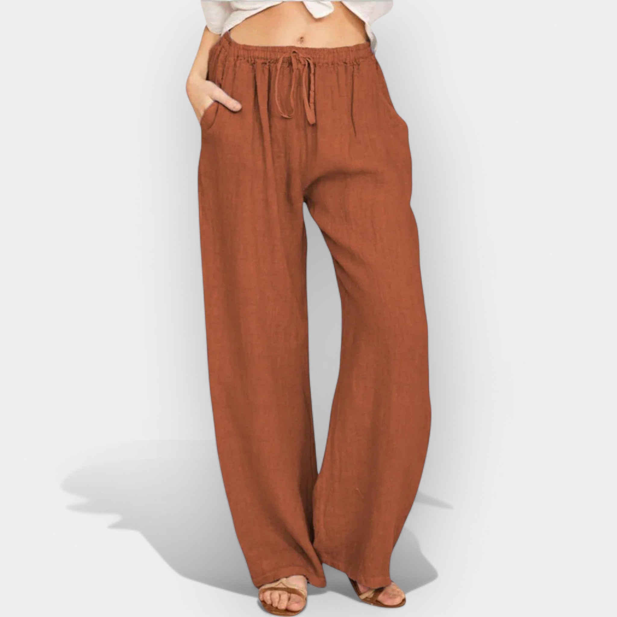 Airy Linen Trousers With Wide Leg For Cool Sunny Days