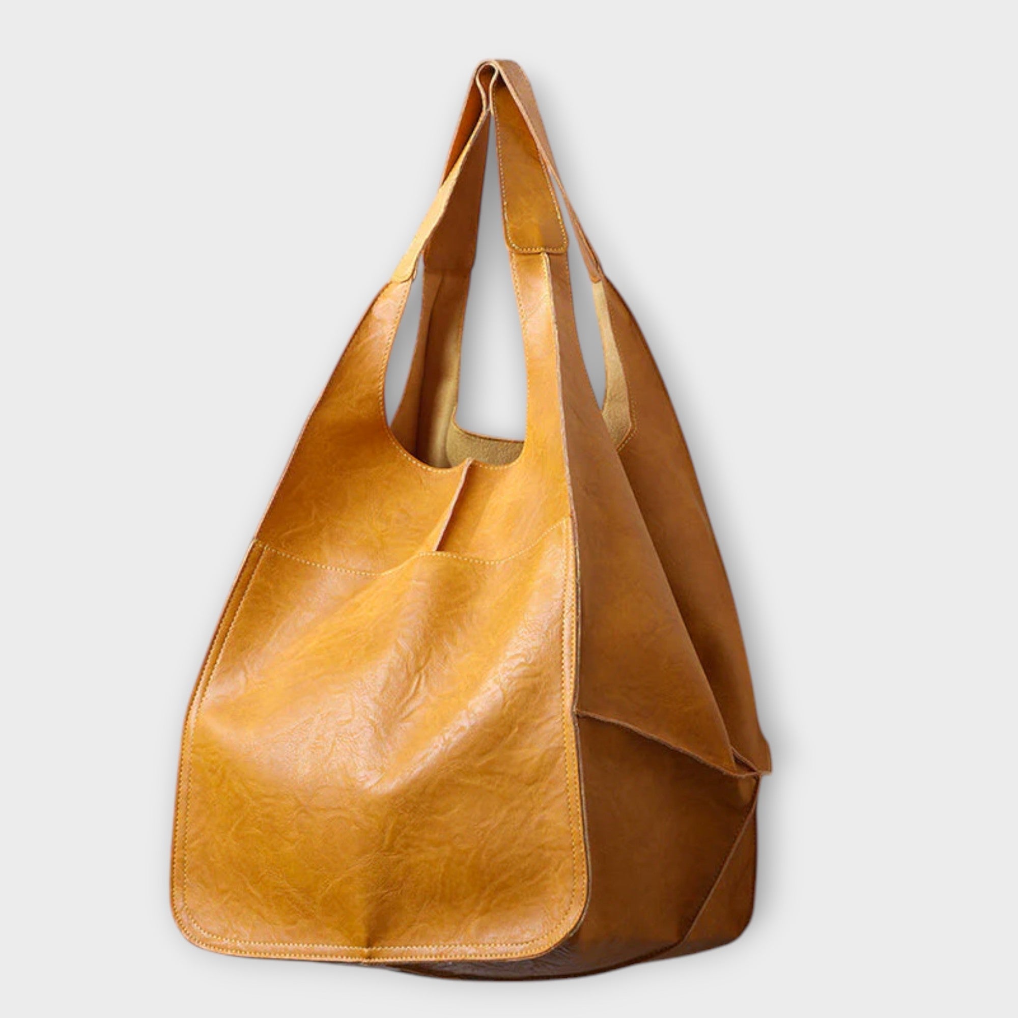 Large Weekend Bag In Durable PU Leather With Elegant Finish
