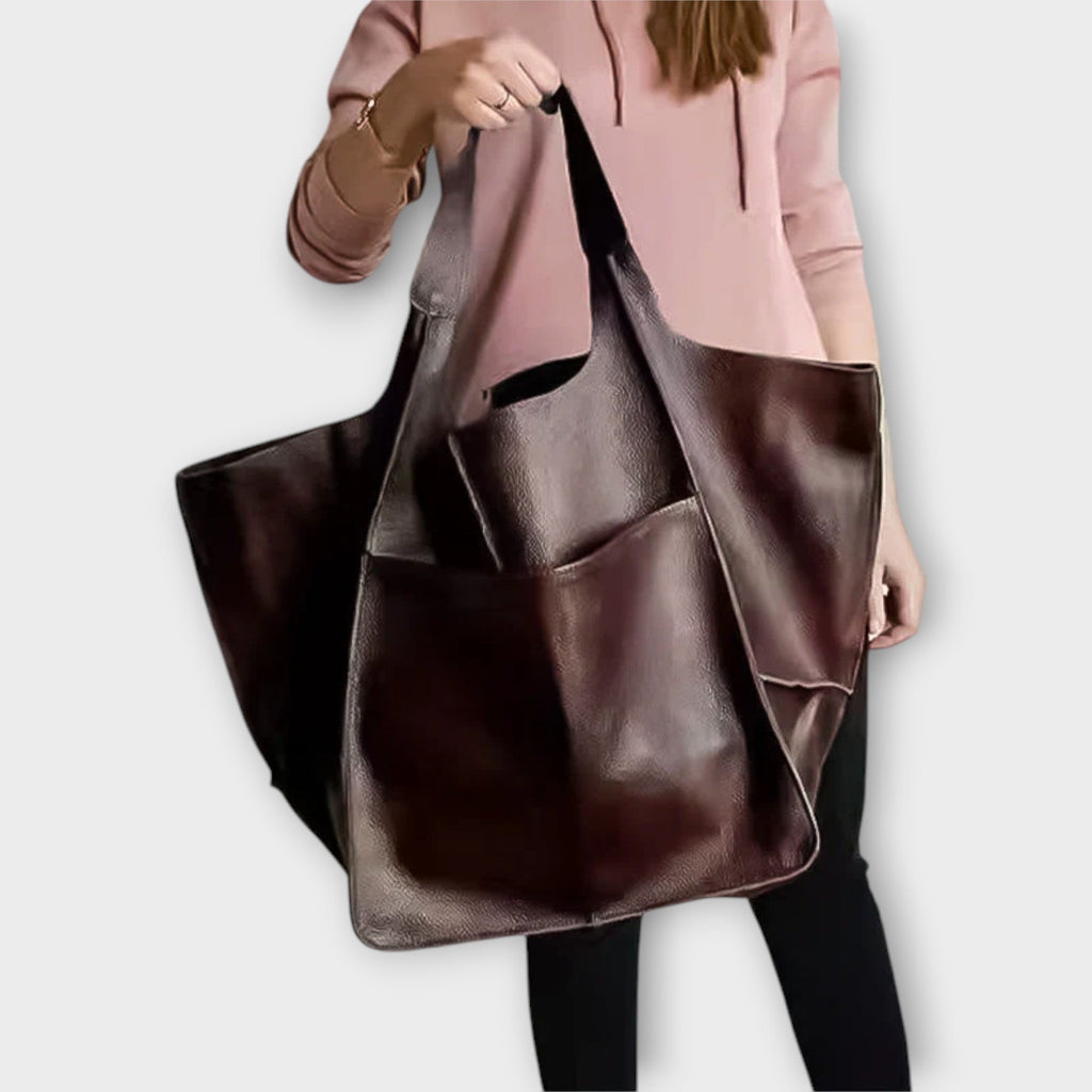 Large Weekend Bag In Durable PU Leather With Elegant Finish