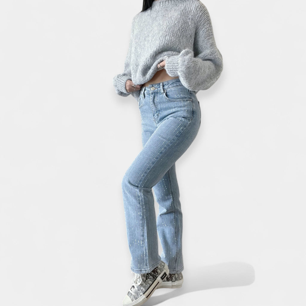 Shimmer Summer Jeans With Subtle Glitter Effortless Style