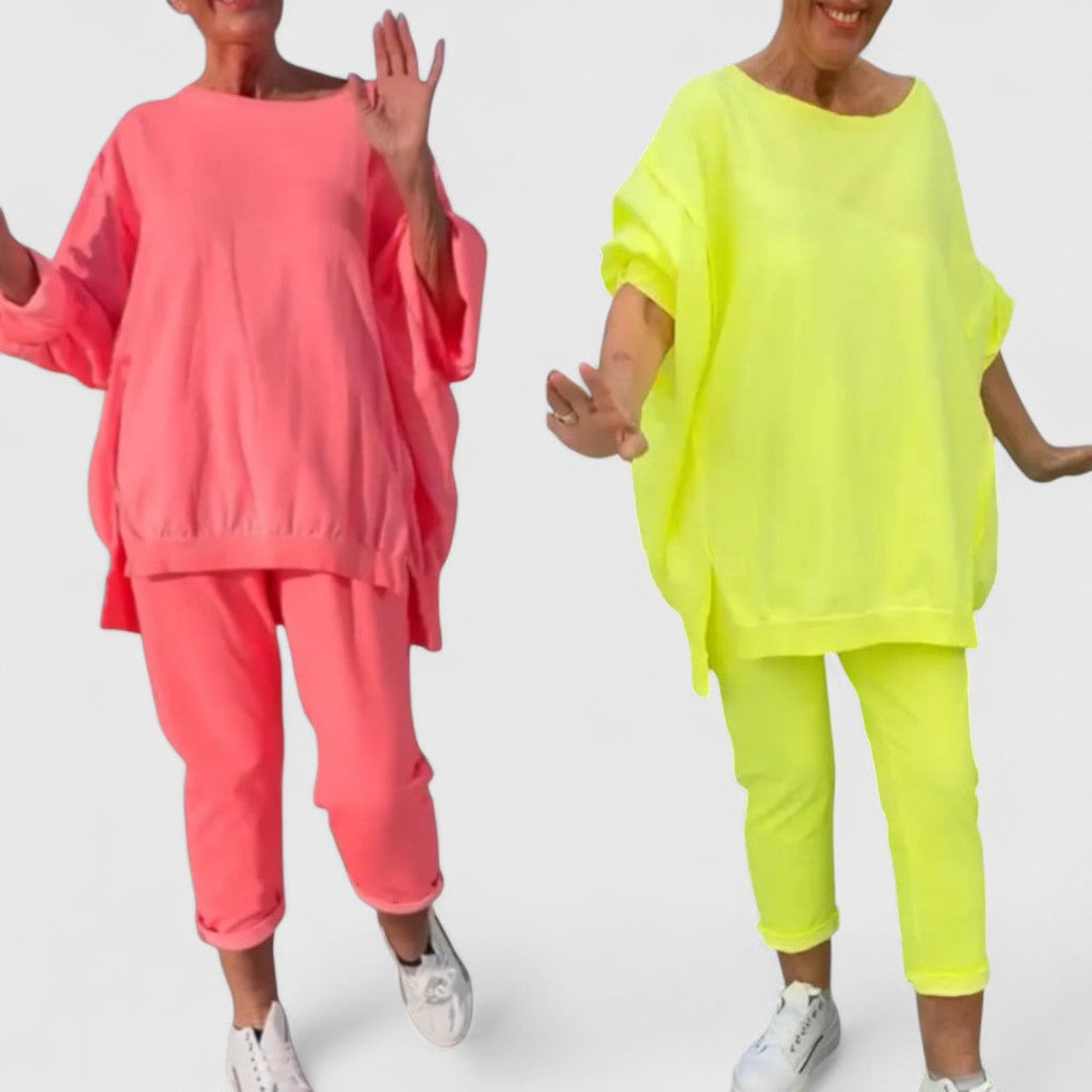 Daphne Lounge Set With Blouse And Comfortable Trousers