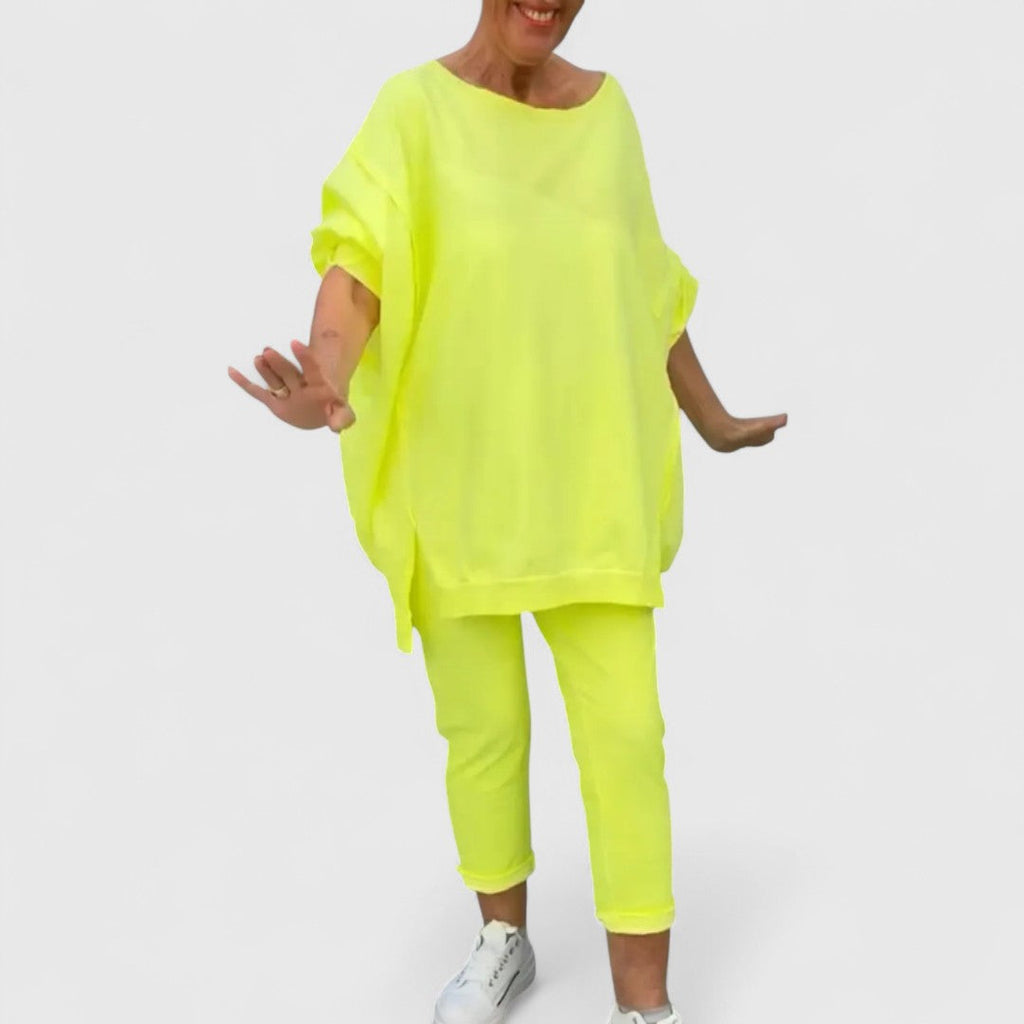 Daphne Lounge Set With Blouse And Comfortable Trousers