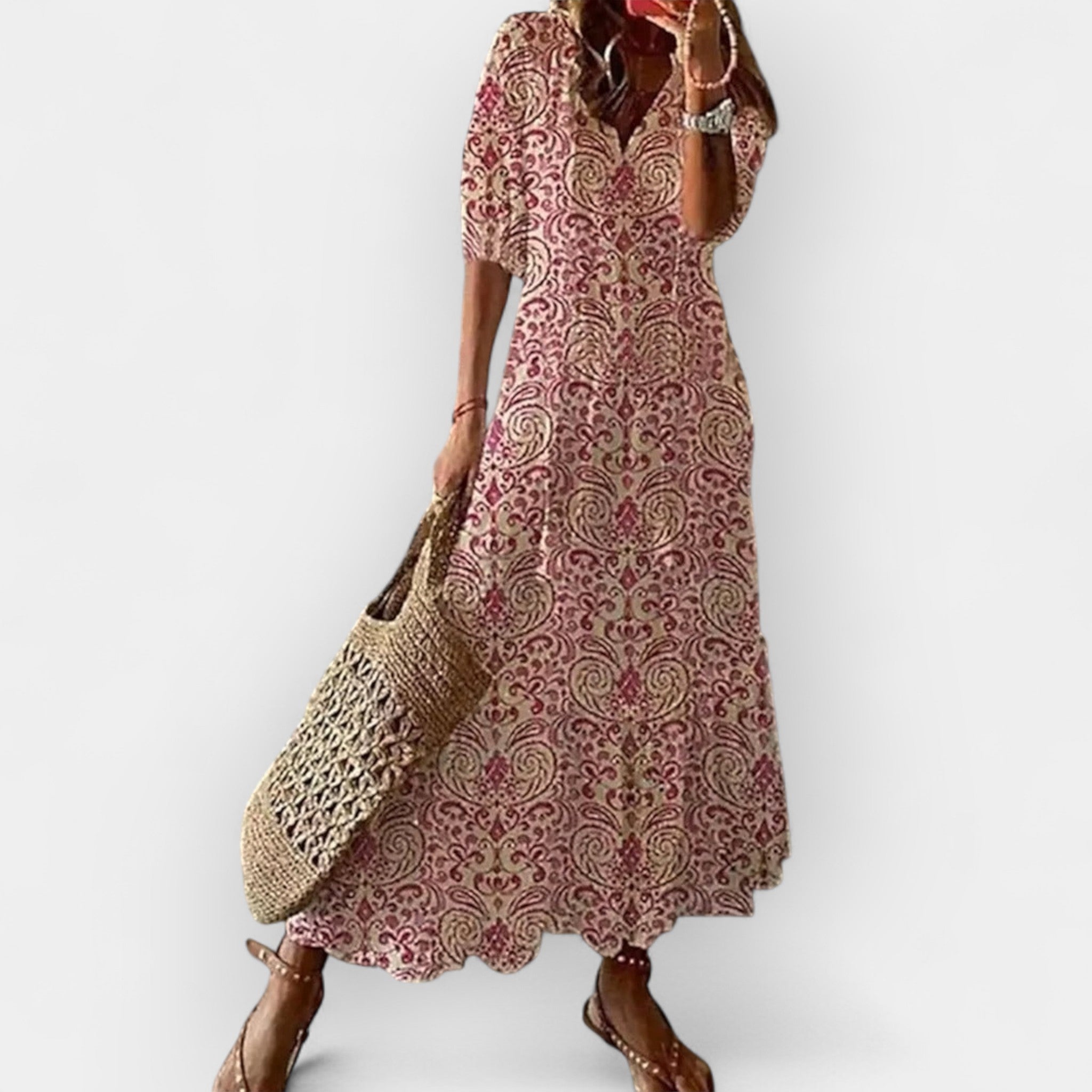 Maxi Boho Dress For Summer Airy Light Comfort All Day